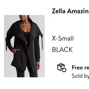 Zella Black Wrap Cardigan